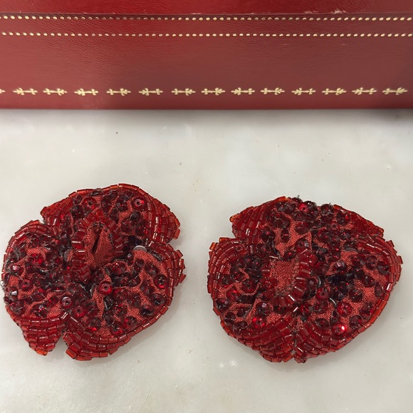 Rene Caovilla Red box with shoe Embellisment and dust bag - Picture 2 of 9